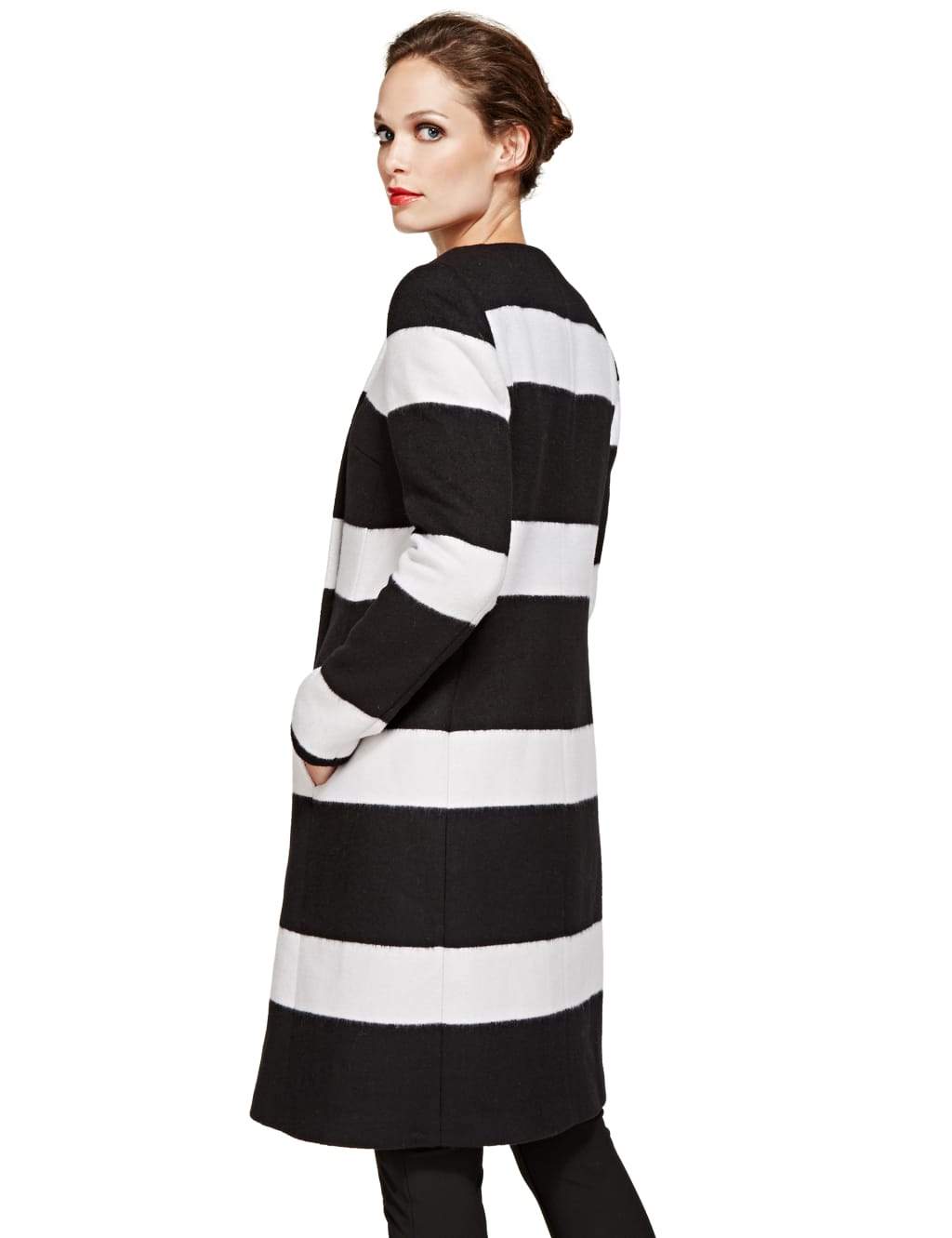 Speziale Striped Overcoat with Wool 4 of 4