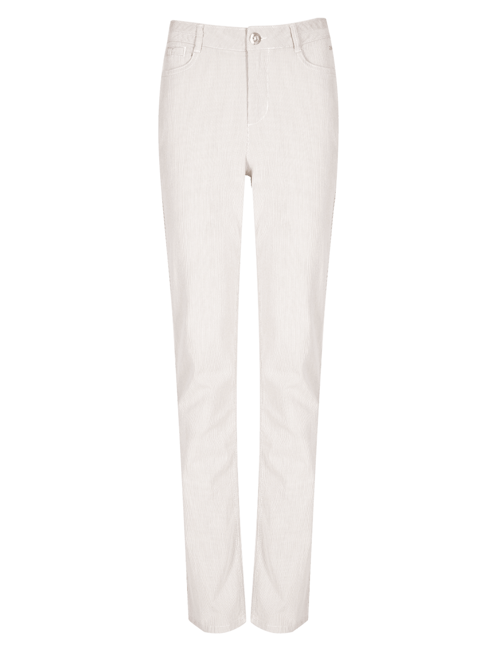 Roma Rise Cotton Rich Straight Leg Trousers 2 of 4