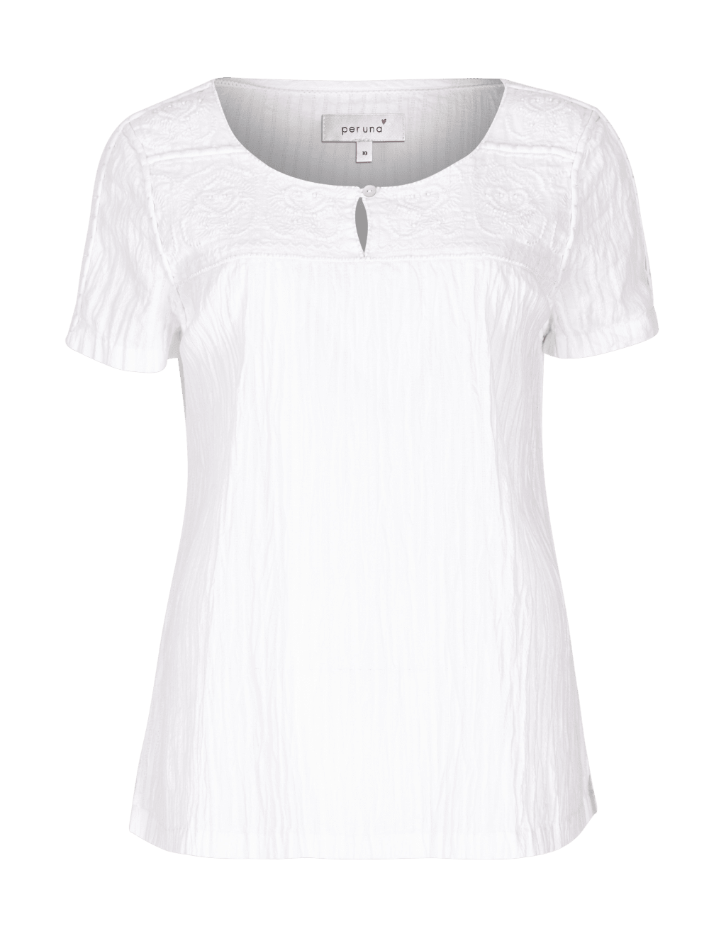 Pure Cotton Crinkled Beaded Blouse 2 of 4