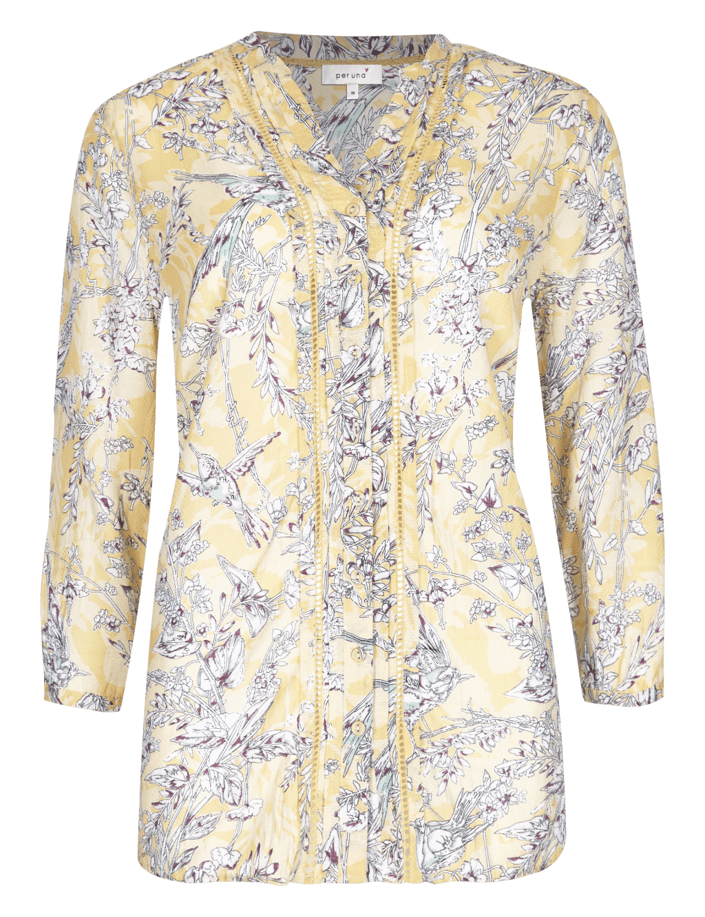 Bird Print Blouse 2 of 4