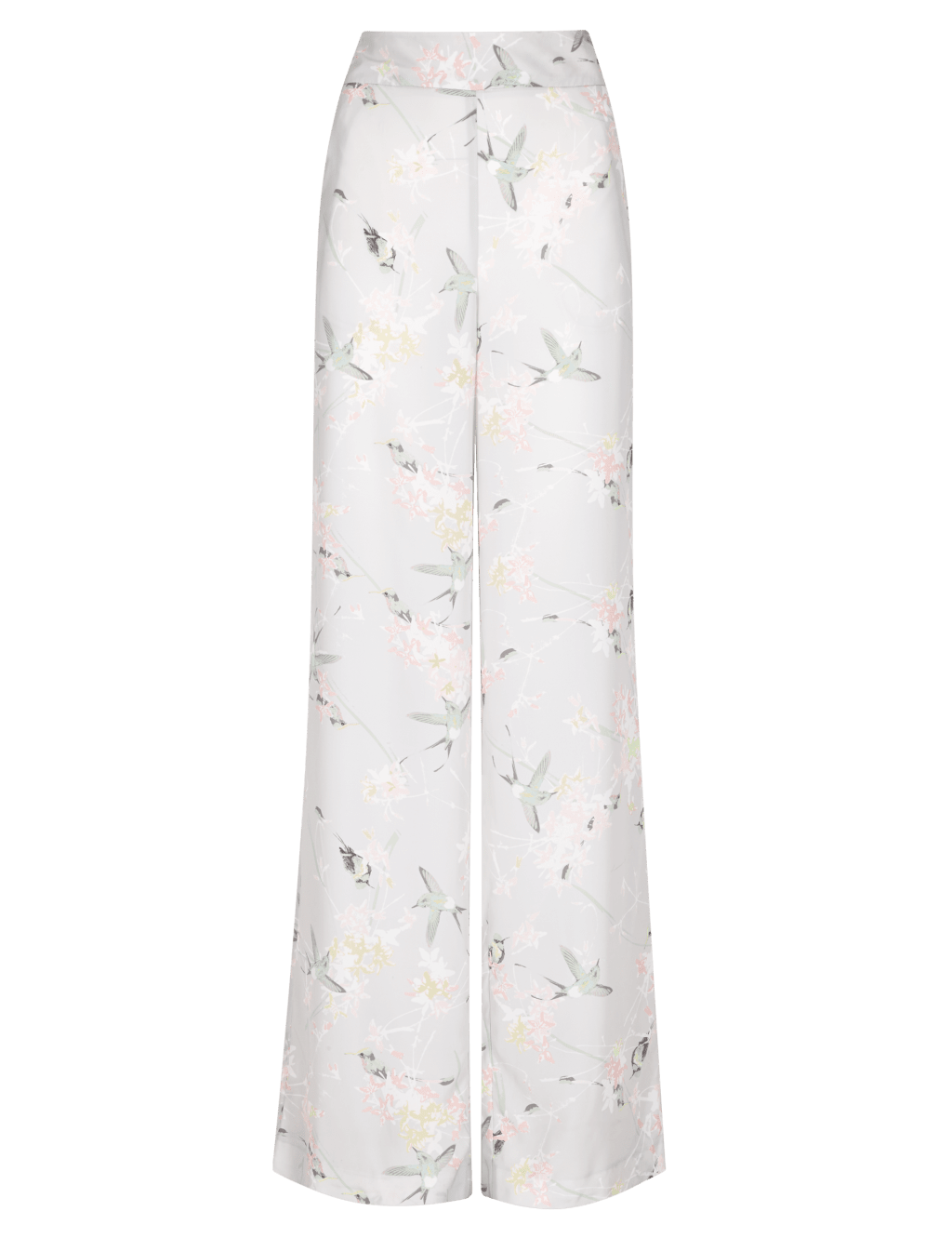 Humming Bird Print Wide Leg Trousers 2 of 4