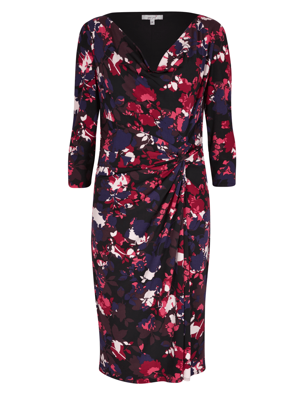 Floral Wrap Bodycon Dress 2 of 4
