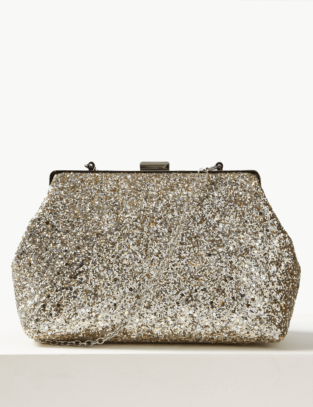 Glitter Frame Clutch Bag 2 of 6
