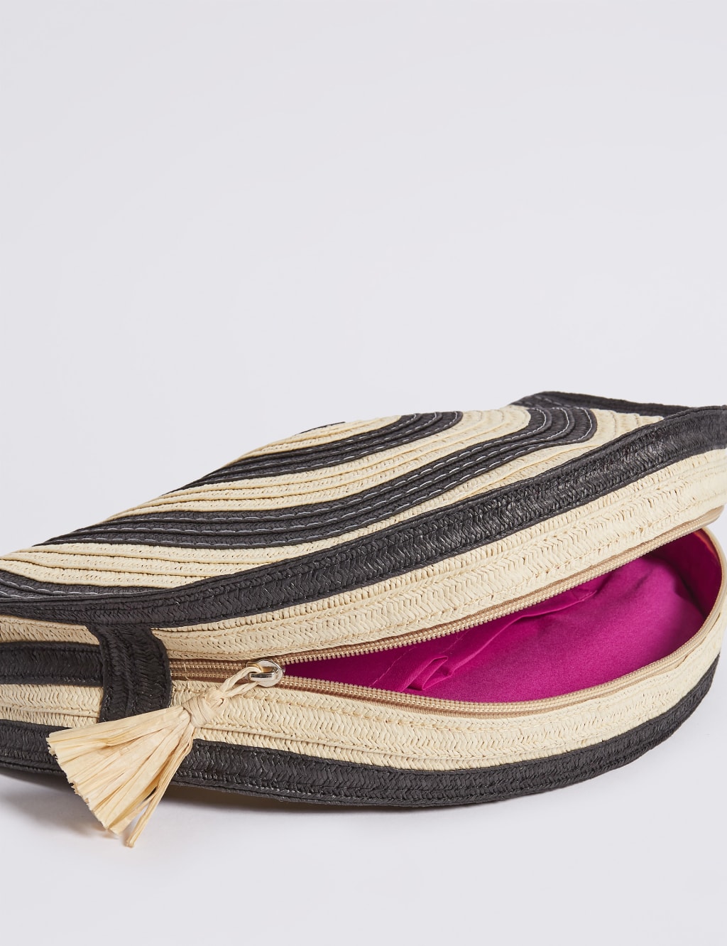 Striped clutch bag online