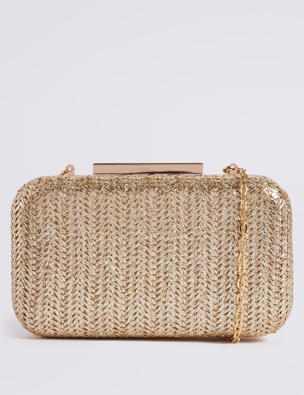 Woven Box Clutch Bag M S Collection M S