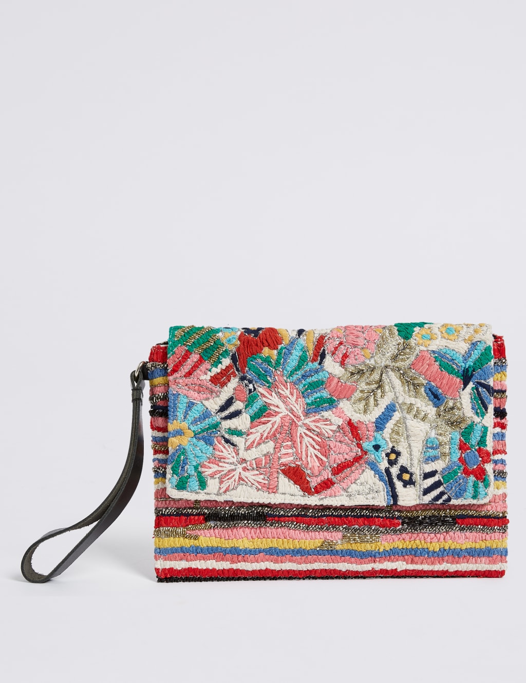 Embroidered clutch bag shop