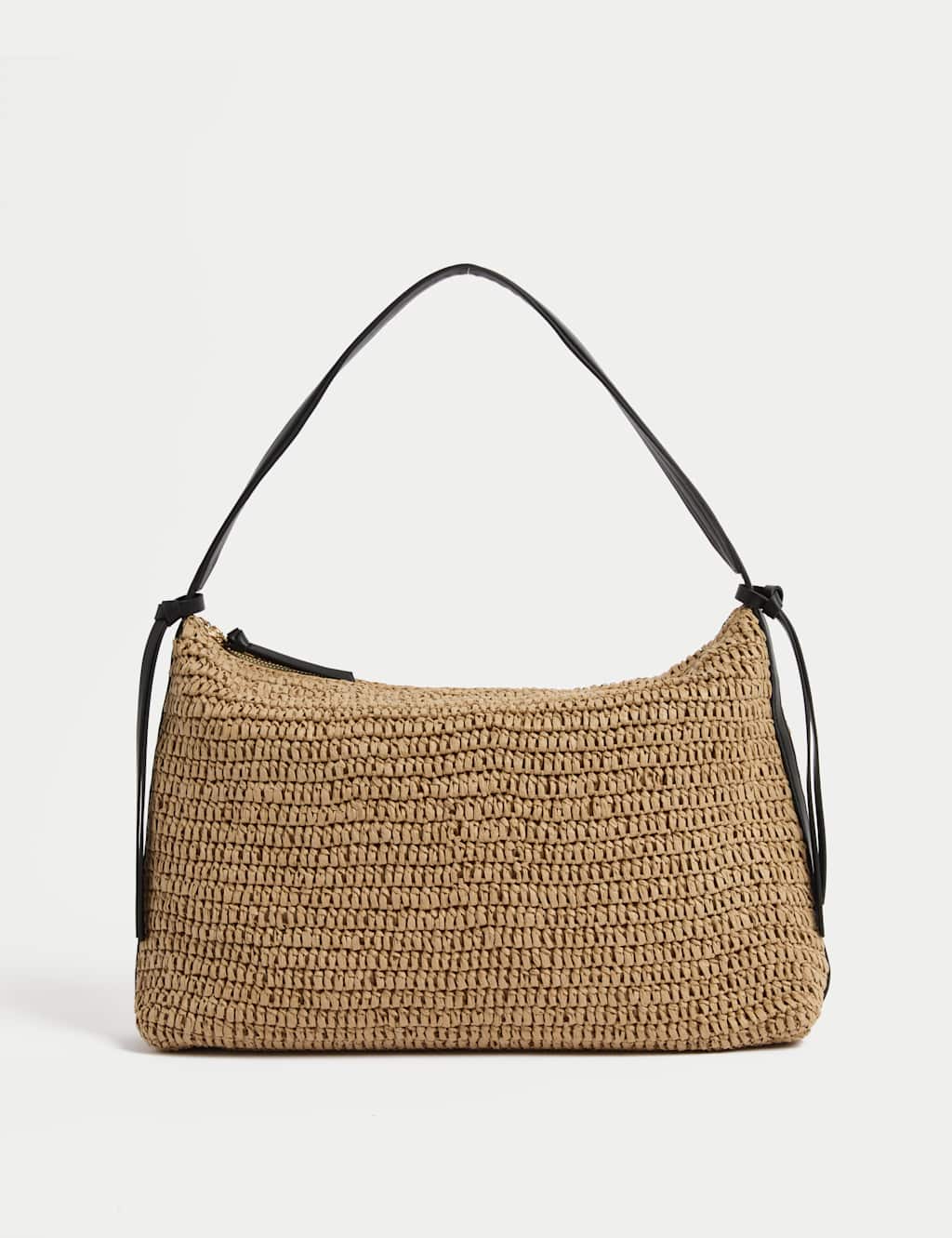 Slouchy Straw Shoulder Bag 2 of 5