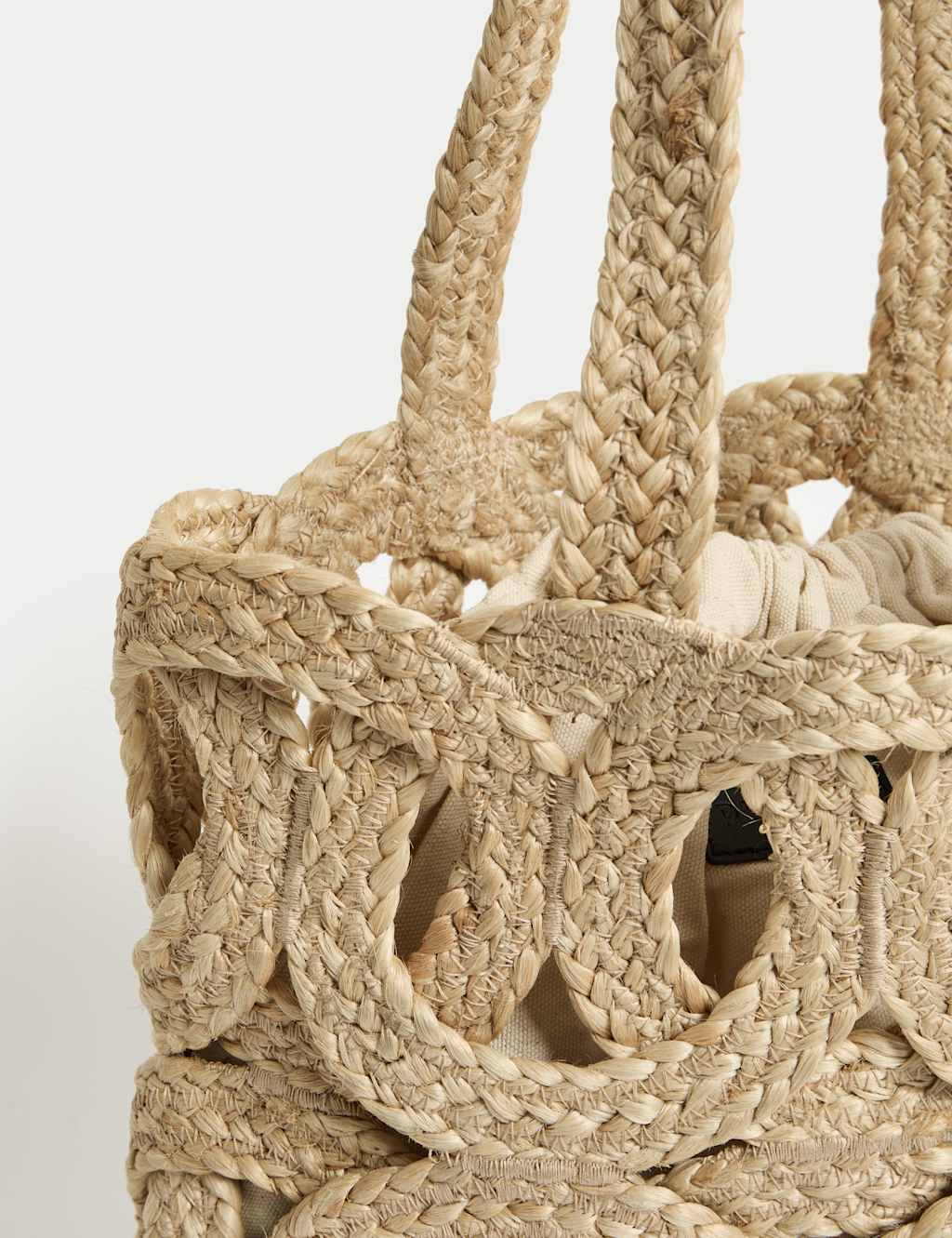 Straw Woven Tote Bag 2 of 4