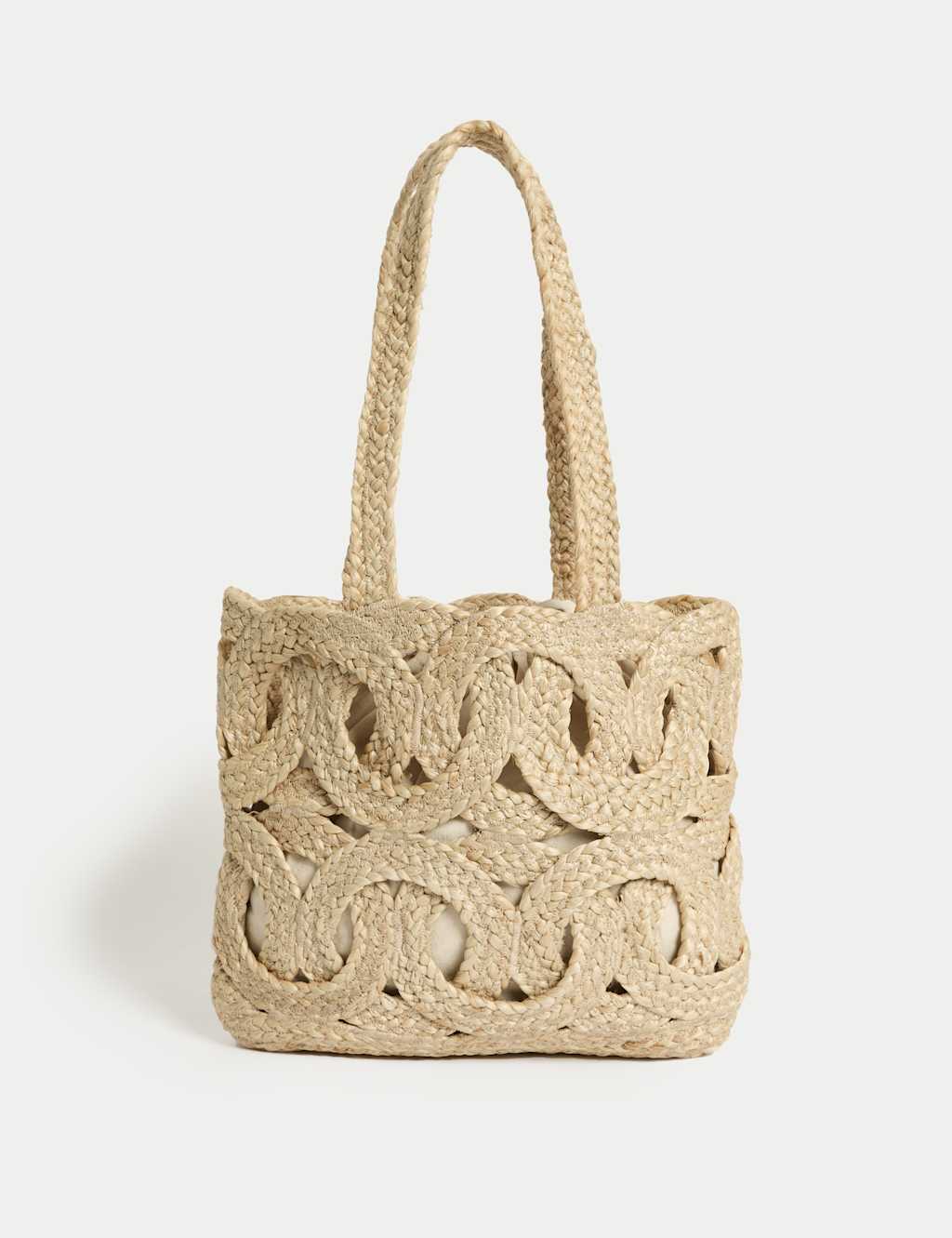 Straw Woven Tote Bag 3 of 4