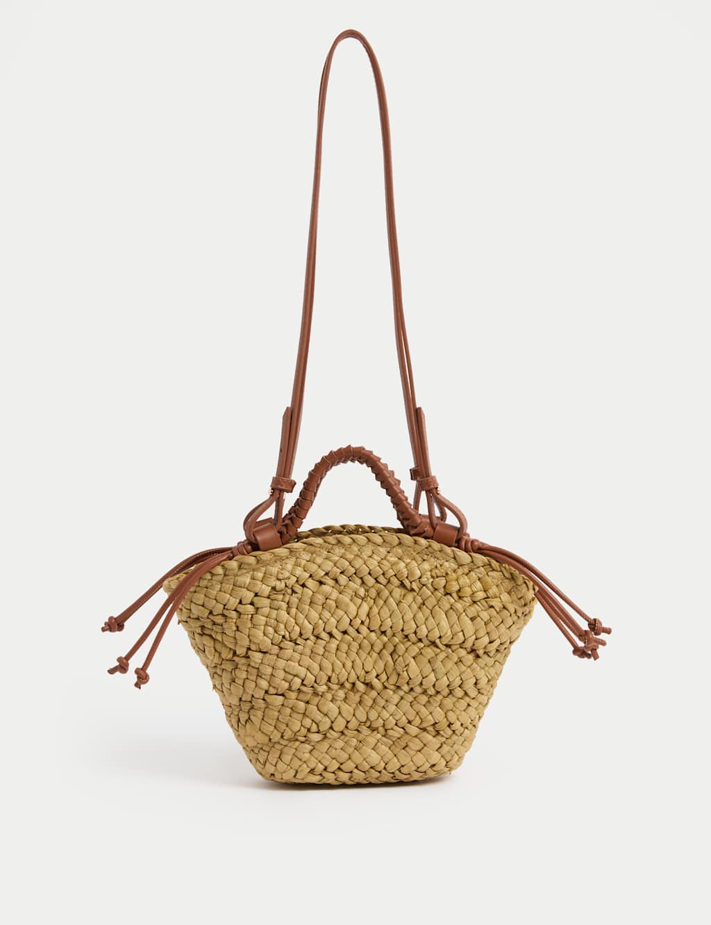 Straw Woven Mini Basket Shoulder Bag 4 of 5