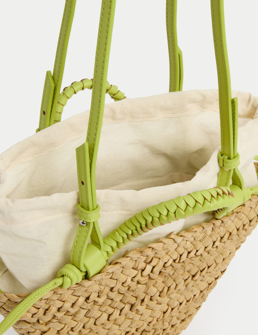 Straw Woven Mini Basket Shoulder Bag 4 of 4