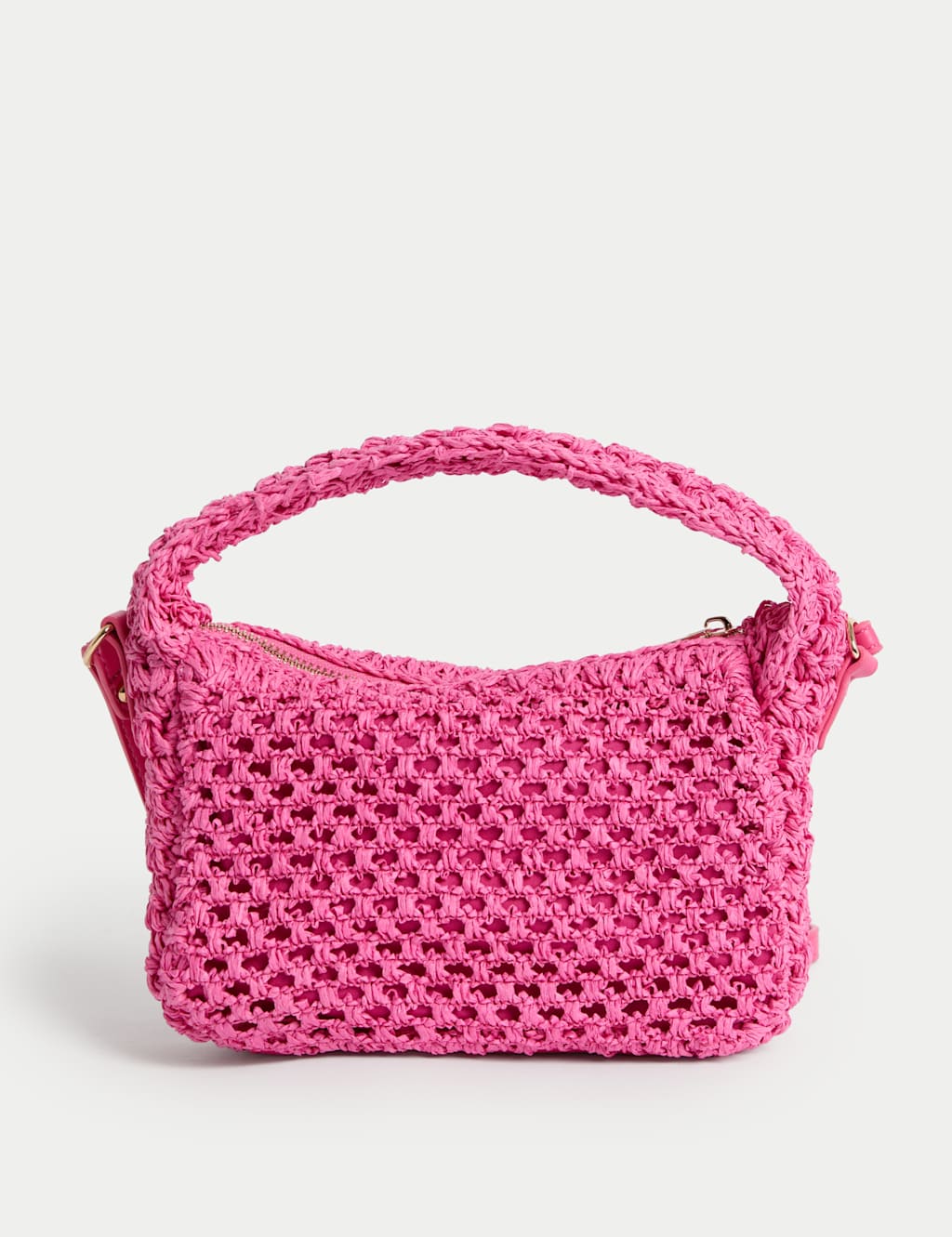 Straw Woven Top Handle Cross Body Bag 3 of 4