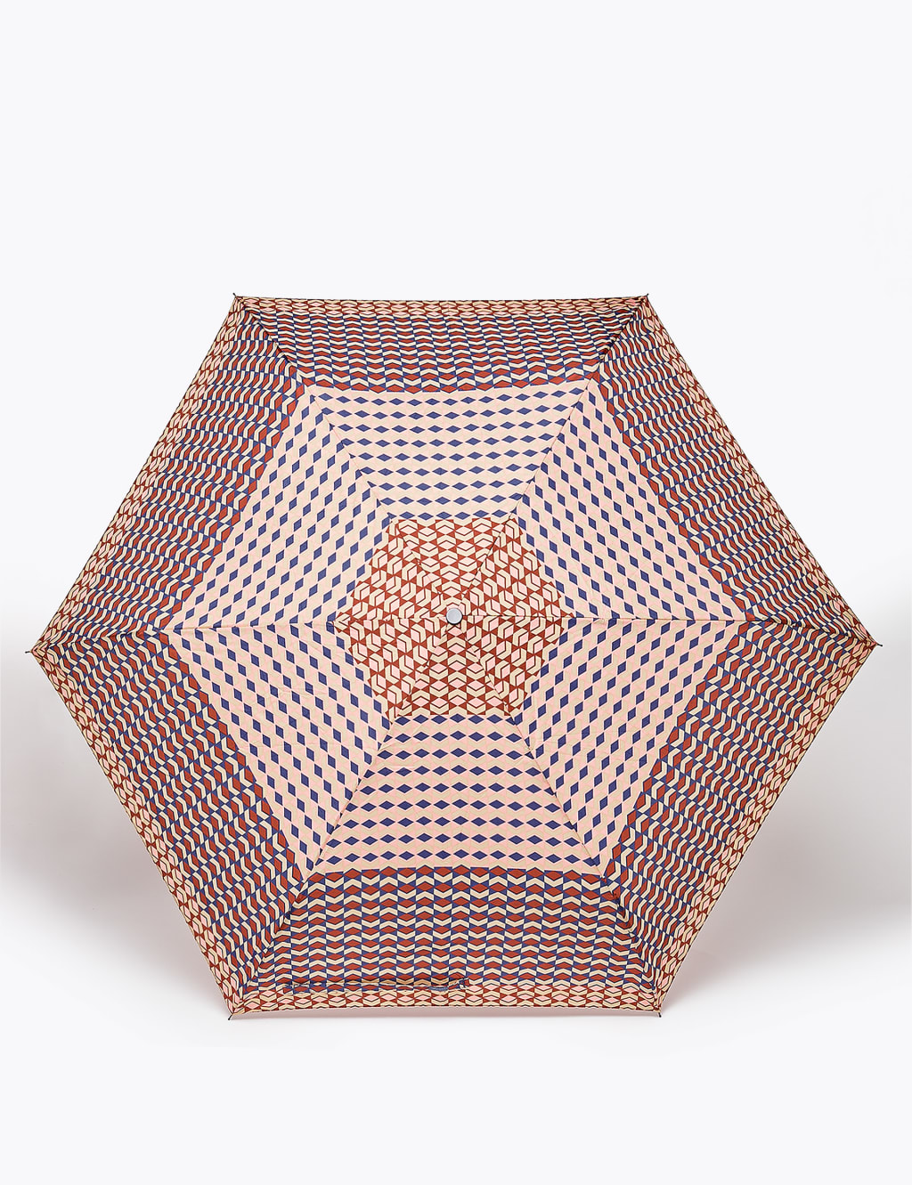 Geometric Print Compact Umbrella 2 of 3