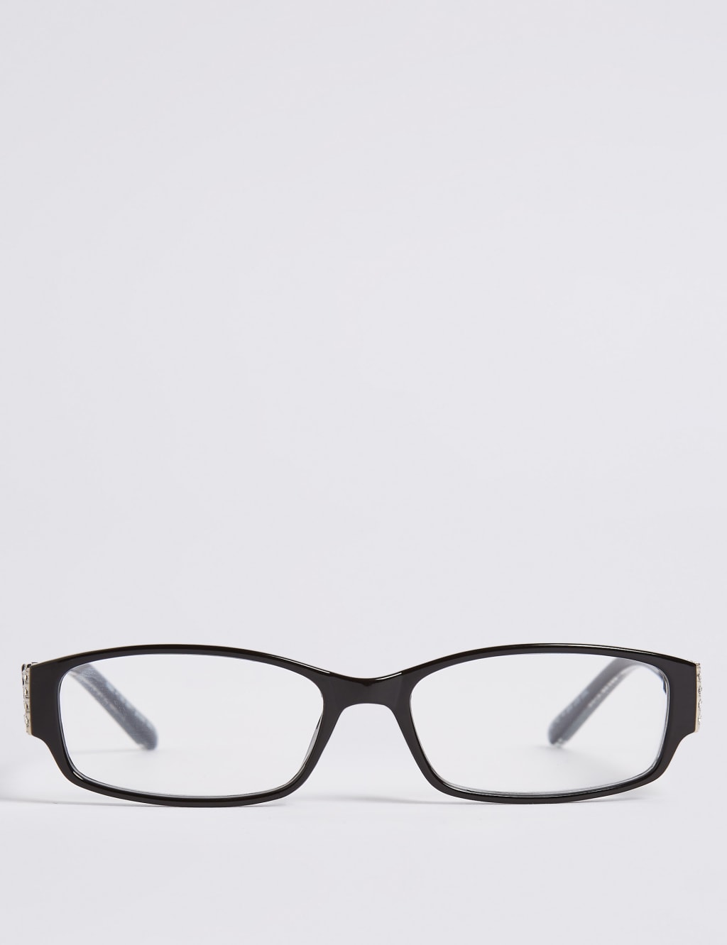Diamante Rectangle Reading Glasses. M S Collection M S