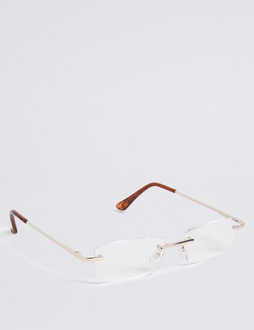 Rimless Rectangle Reading Glasses 1 of 2