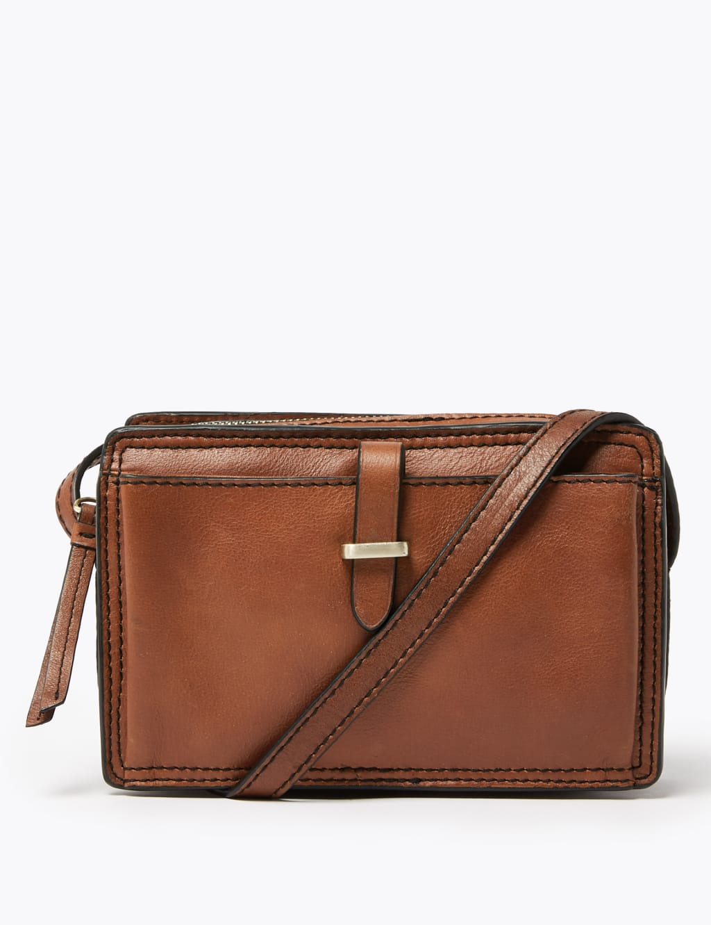 Marks and spencer tan leather bag cheap