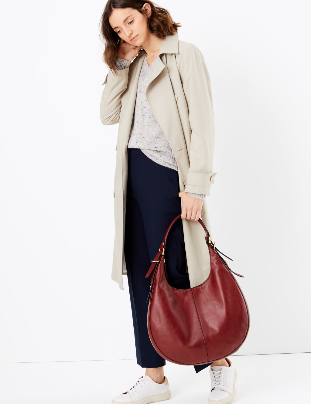 Small slouchy hobo bag on sale
