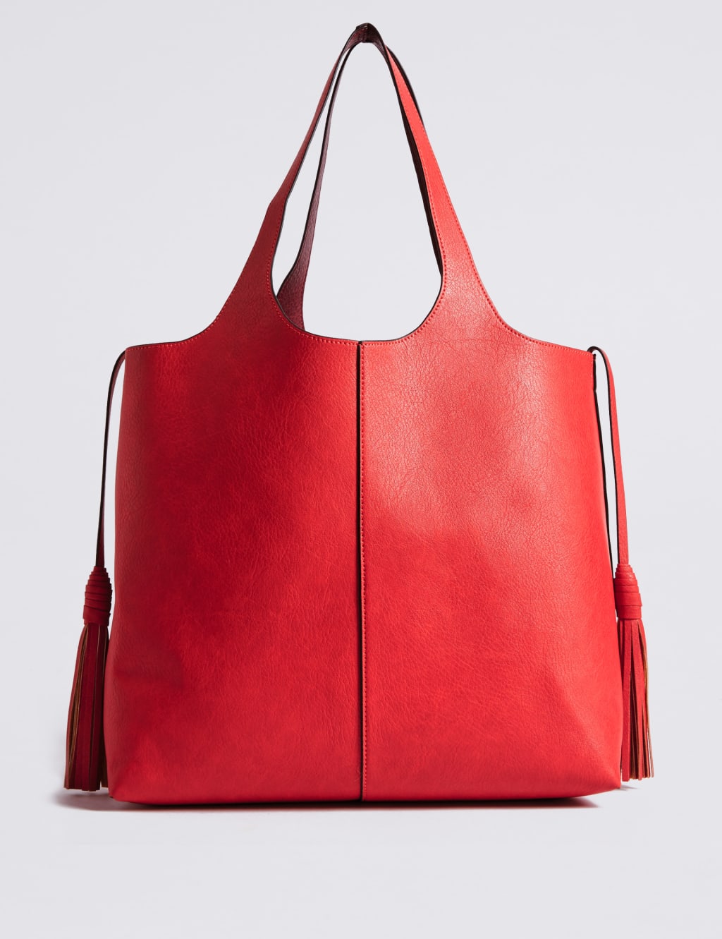 Faux Leather Tassel Shopper Bag 4 of 5