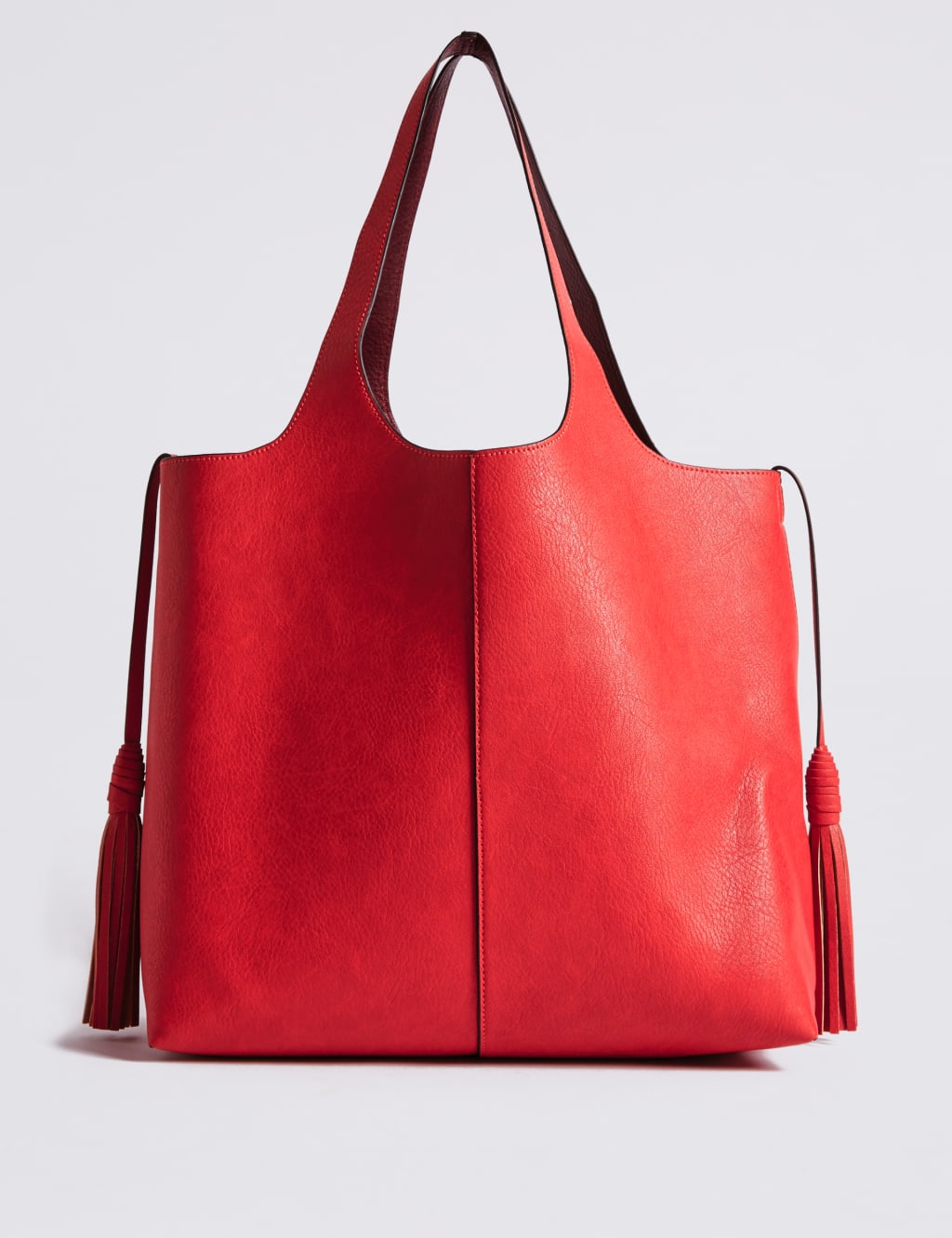Faux Leather Tassel Shopper Bag 2 of 5