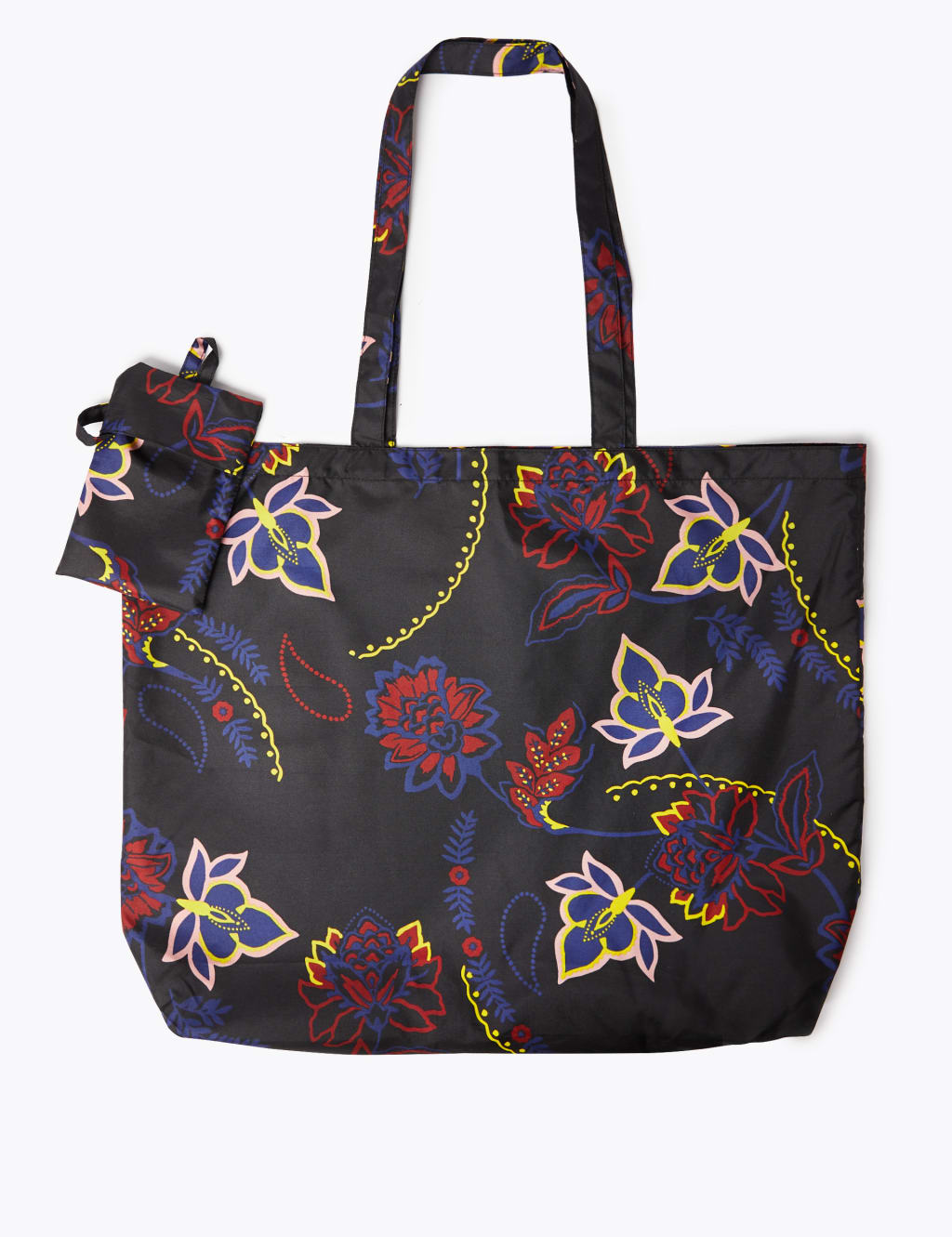 Floral Print Packable Shopper Bag M S Collection M S