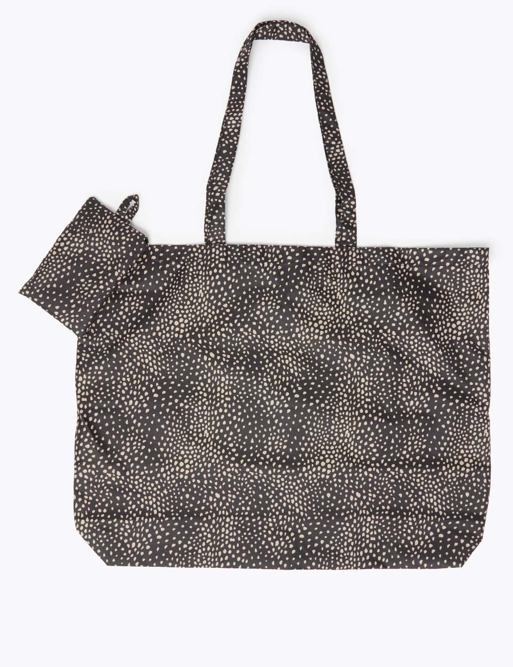 Spot Print Packable Shopper Bag M S Collection M S