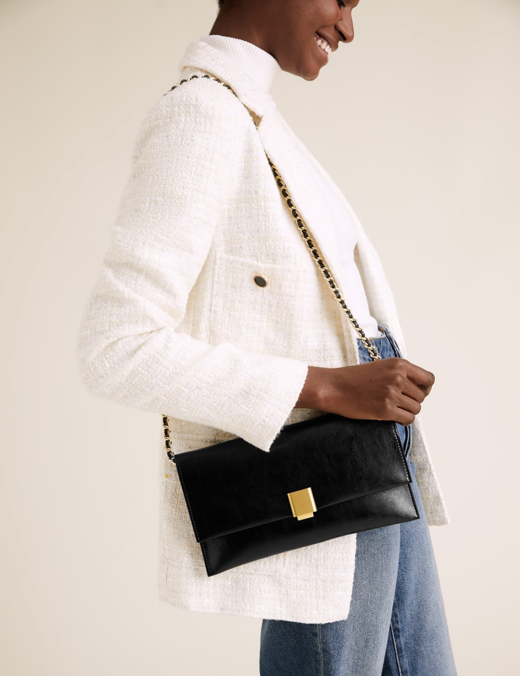 Chain Clutch Shoulder Bag 1 of 6