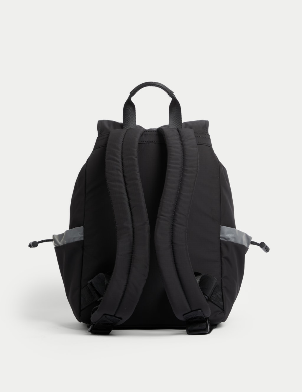 Backpack with top handle clearance