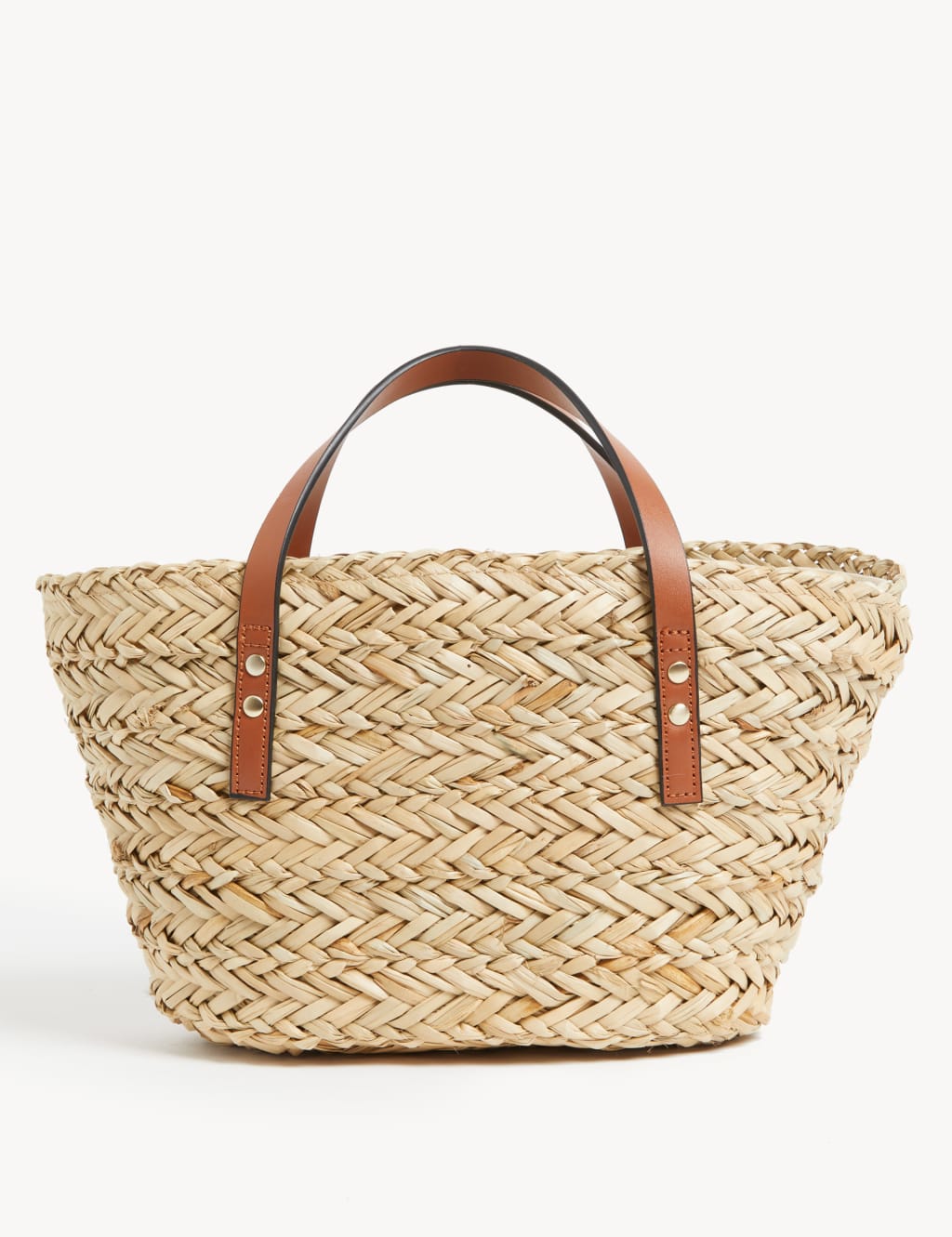 Straw Drawstring Tote Bag
