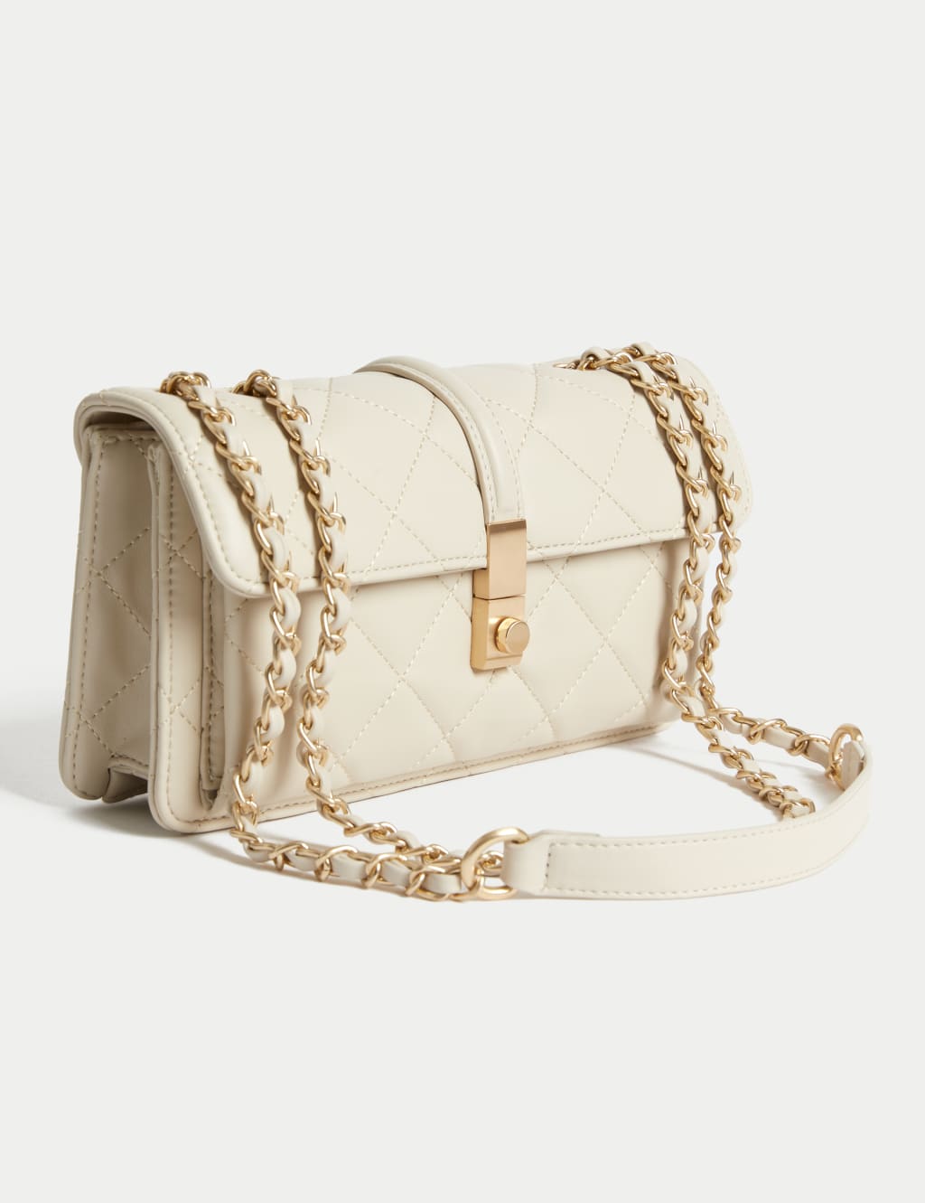 White quilted chain bag sale