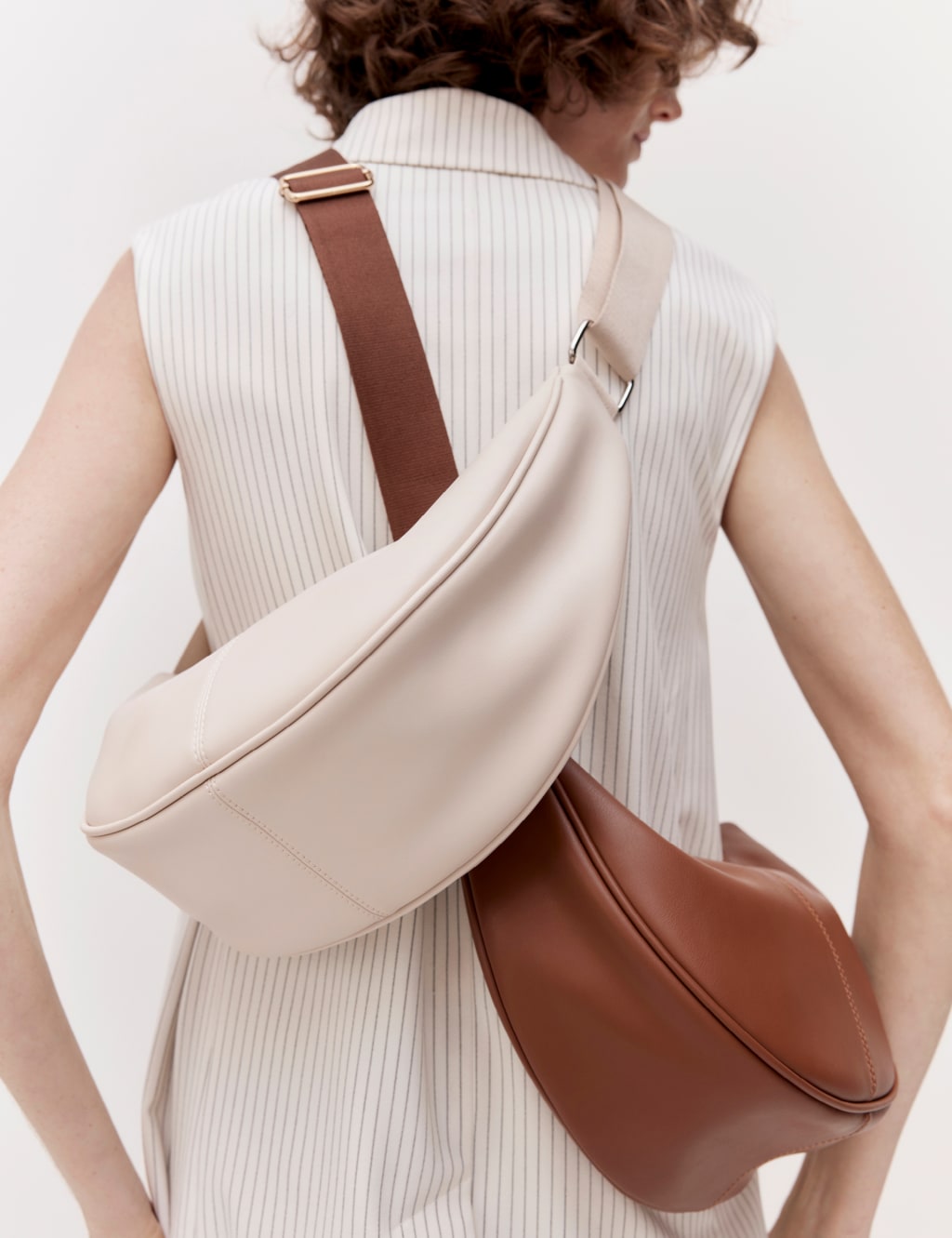 Faux Leather Sling Cross Body Bag 5 of 5