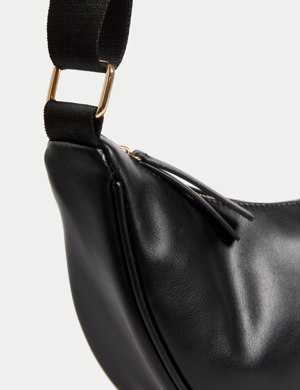 Faux Leather Sling Cross Body Bag