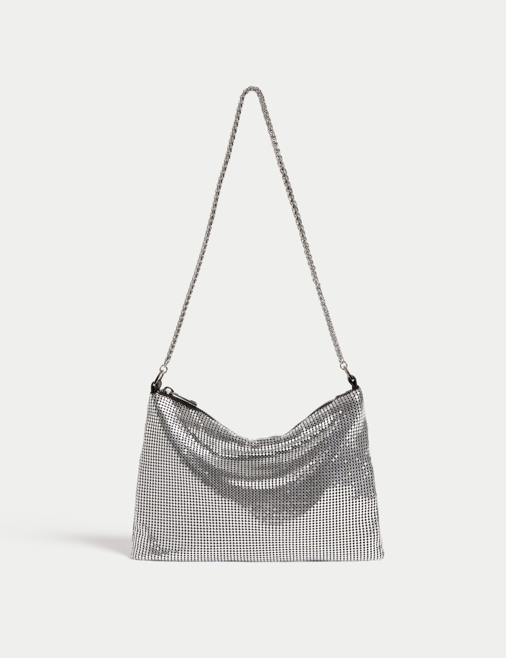 Chainmail Chain Strap Shoulder Bag M S Collection M S