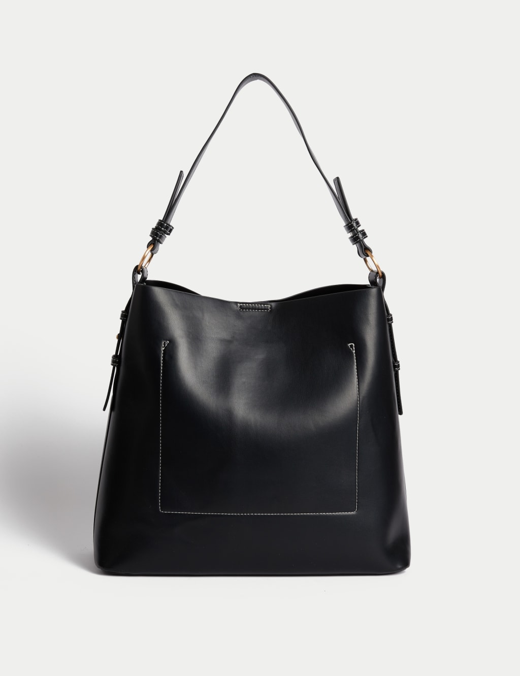 Faux Leather Shoulder Bag M S Collection M S
