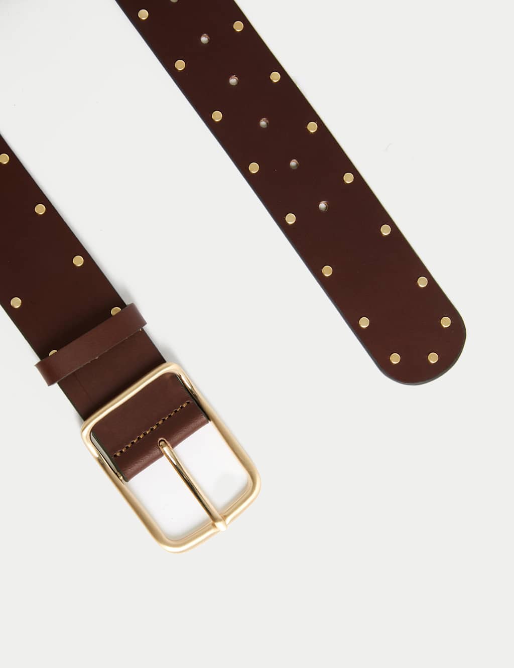 Leather Wide Studded Belt 2 of 2