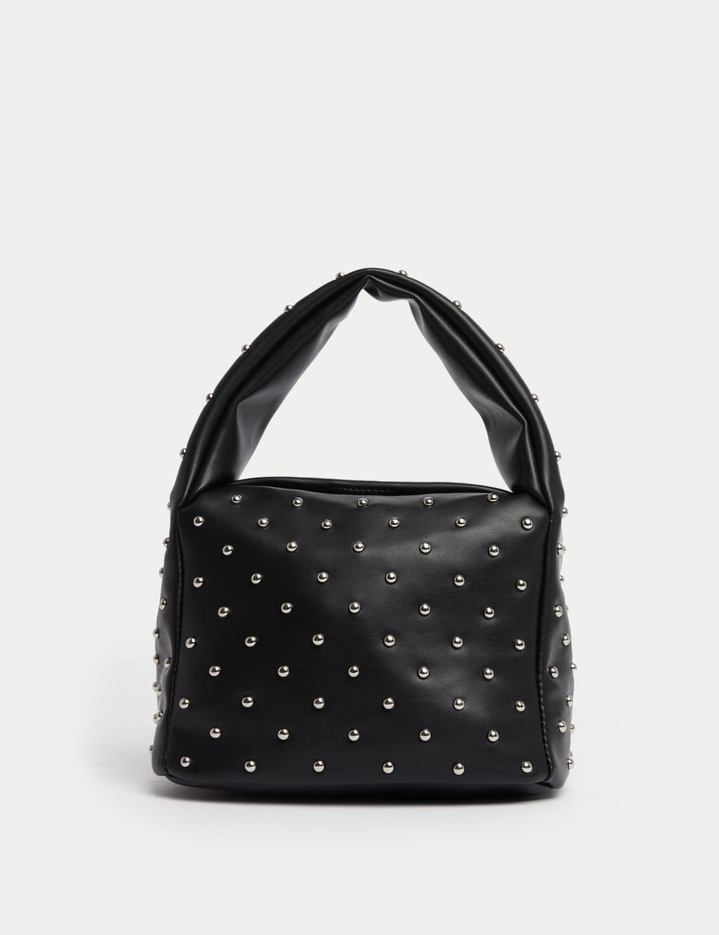 Faux Leather Studded Grab Bag M S Collection M S