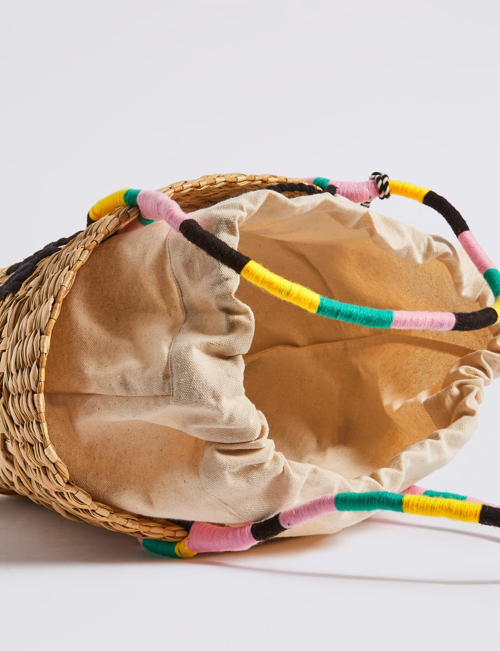 Slogan Straw Basket Shopper Bag 5 of 5