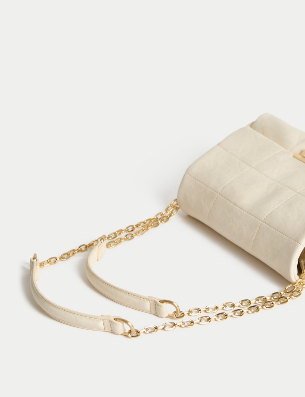 Faux Leather Quilted Shoulder Bag 2 of 4