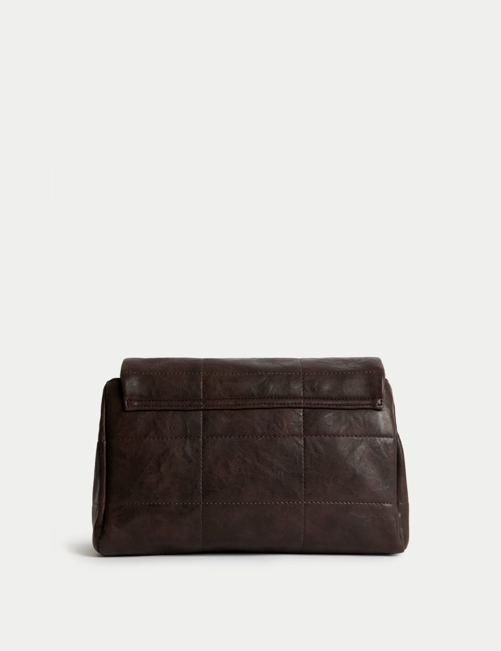 Faux Leather Quilted Shoulder Bag 3 of 4