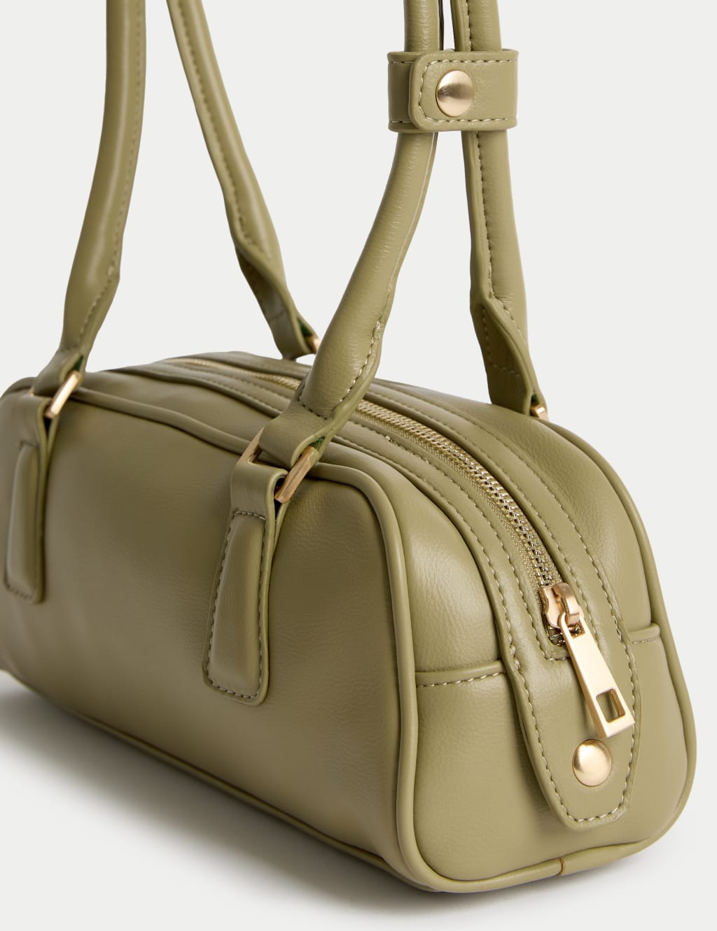 Faux Leather Bowler Bag 3 of 6