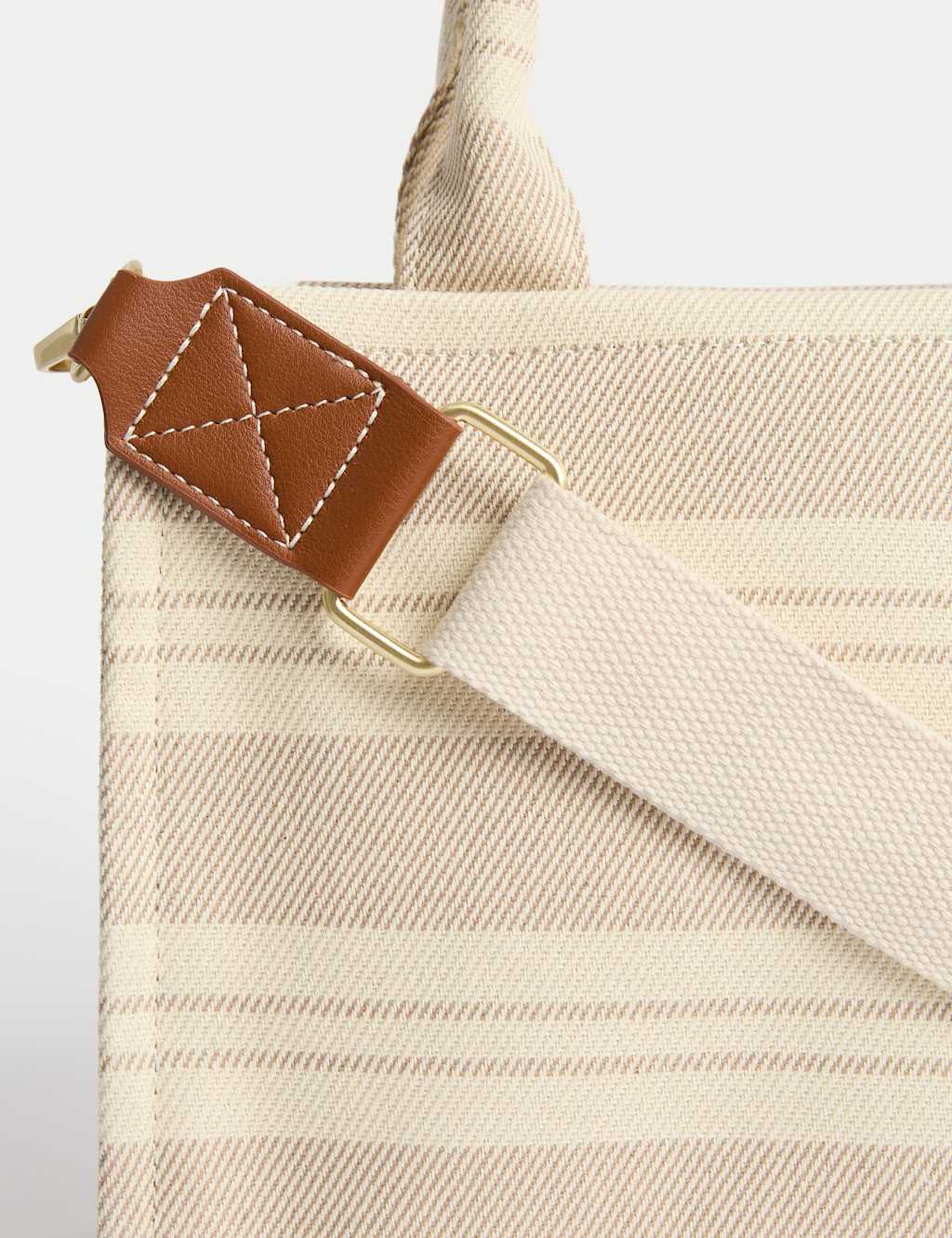 Pure Cotton Striped Cross Body Bag 3 of 6