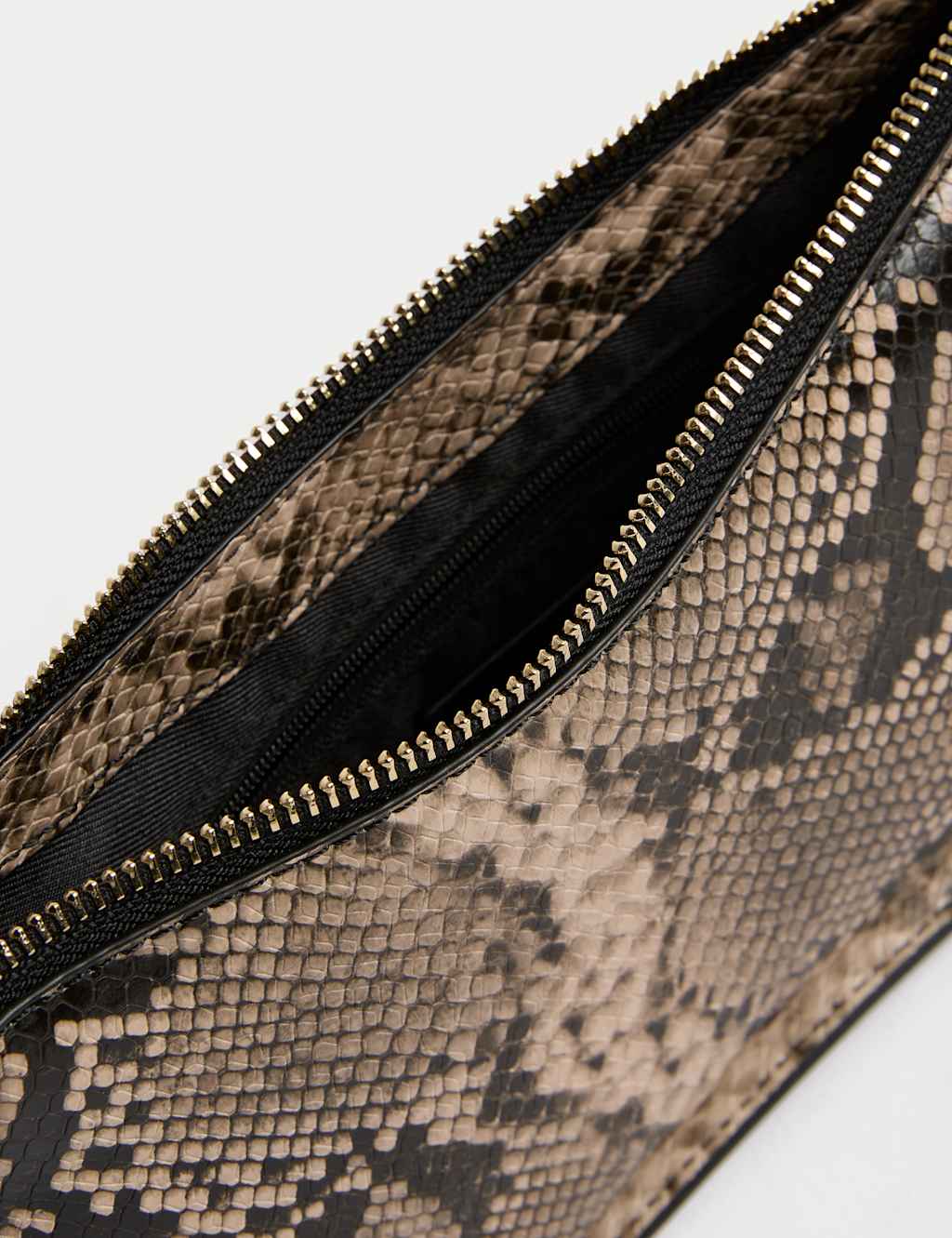 Faux Leather Clean Baguette Bag 5 of 5