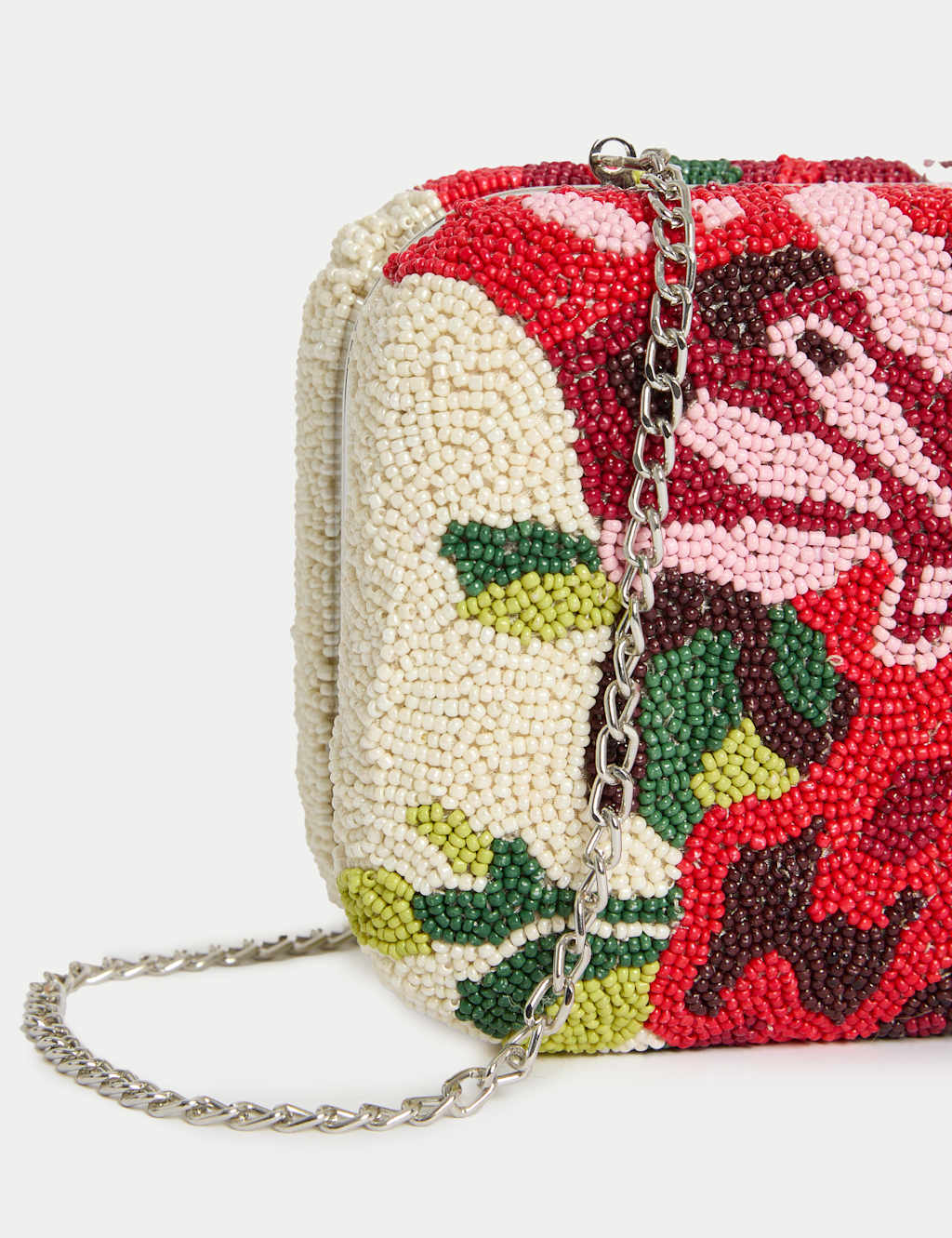 Beaded Floral Clutch Bag 3 of 5
