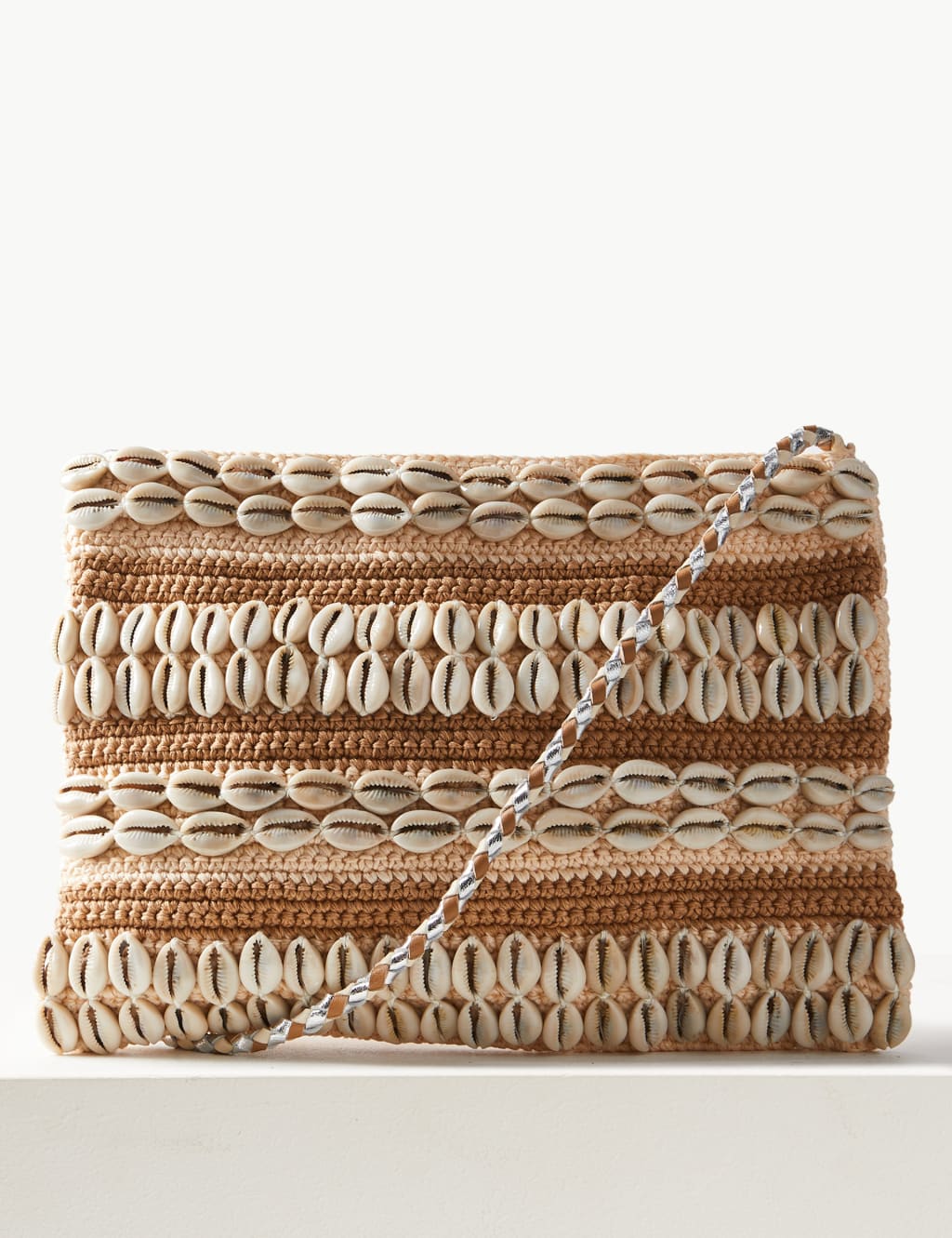 Pure Cotton Zip Detail Cross Body Bag 1 of 5