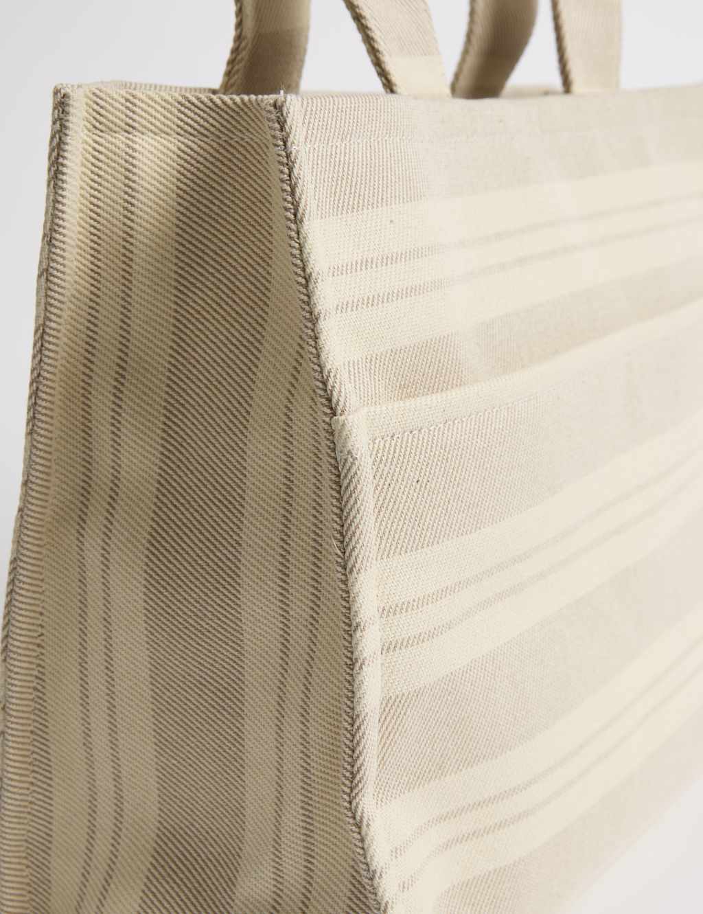 Pure Cotton Canvas Striped Tote Bag 3 of 6