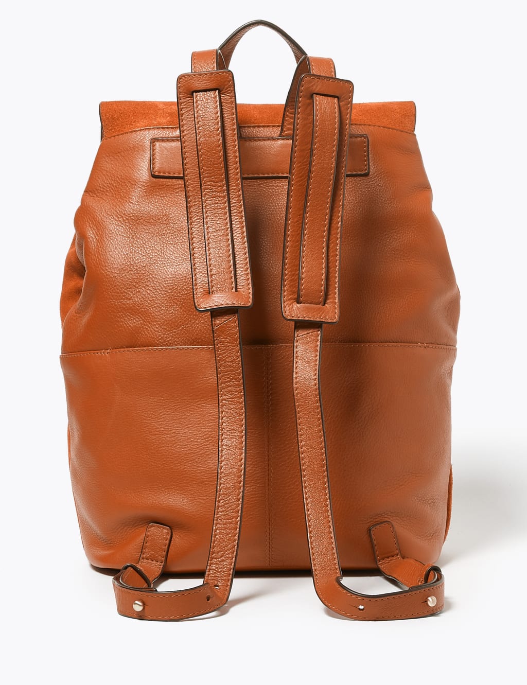 Leather Suede Backpack M S Collection M S