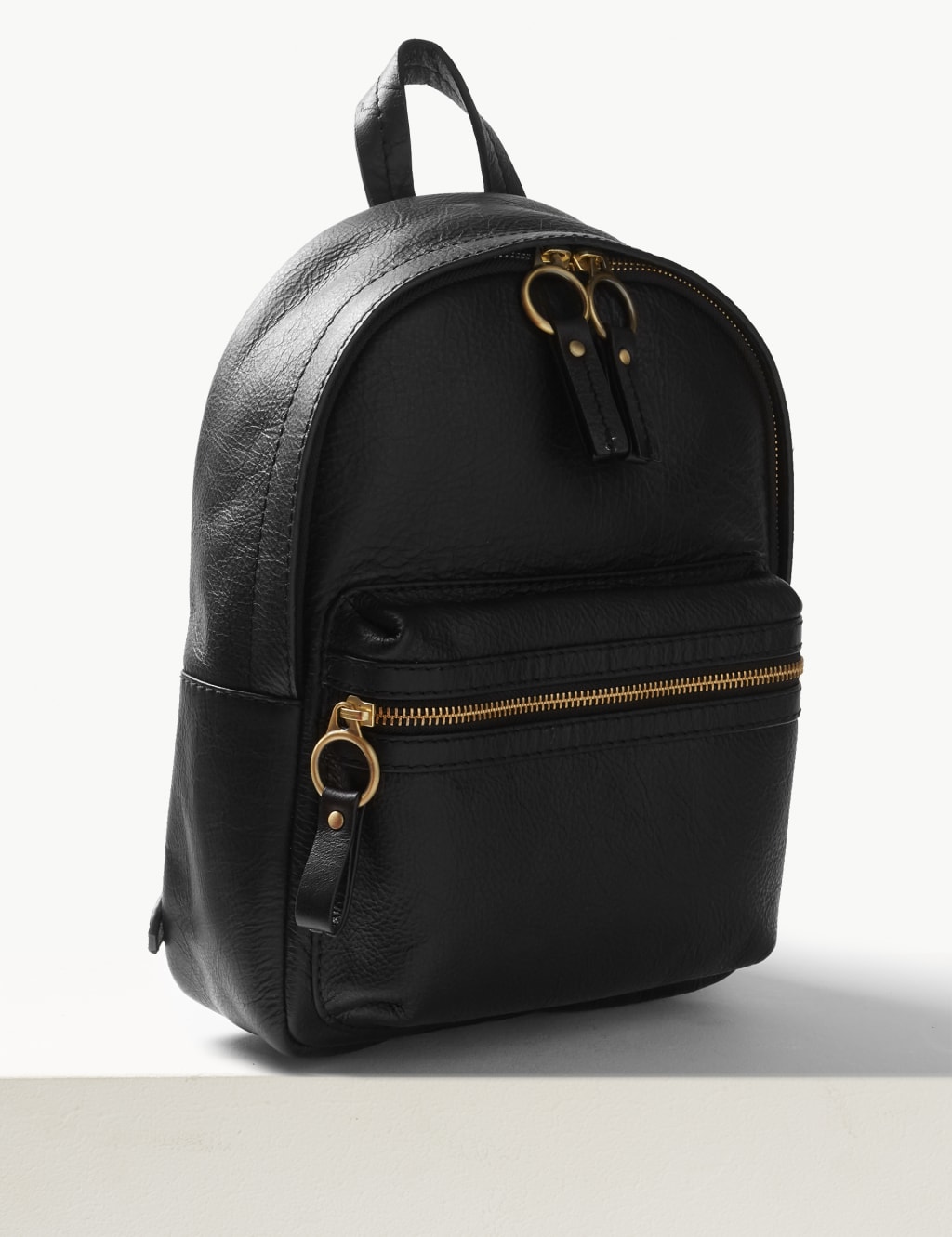 Leather Backpack Bag M S Collection M S