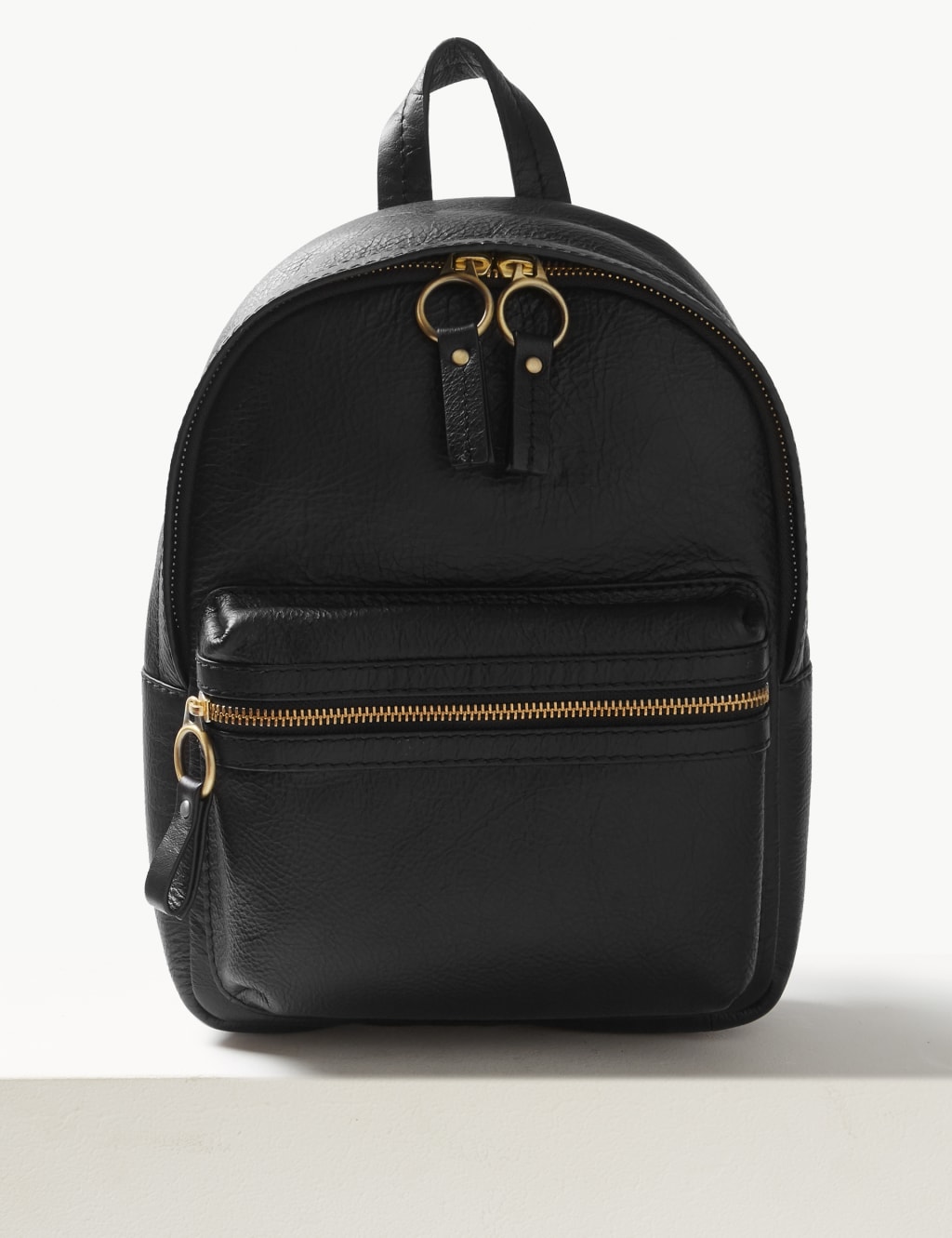 Leather Backpack Bag M S Collection M S
