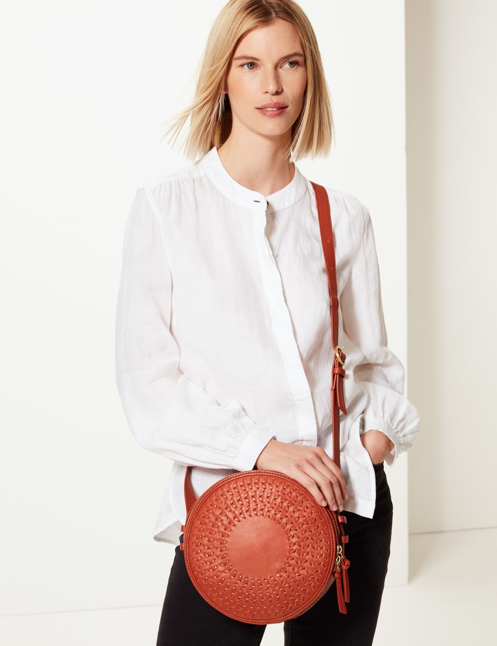 Leather Cross Body Bag 1 of 6