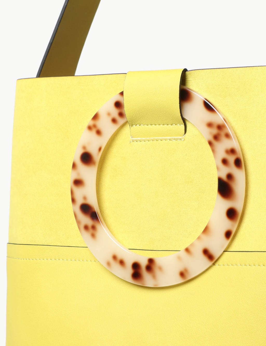 Tortoiseshell Handle Tote Bag M S Collection M S