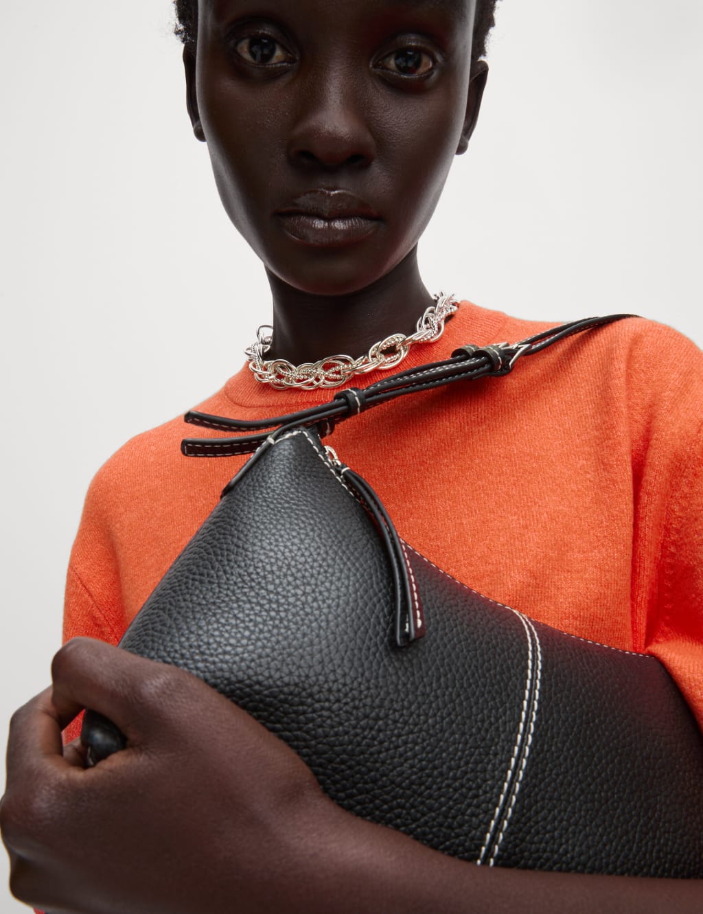 Leather Underarm Shoulder Bag